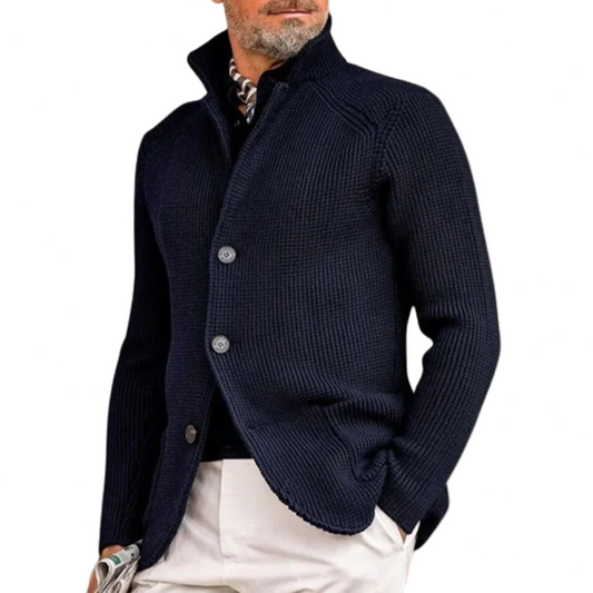 Mikkel | Cardigan med høj krave