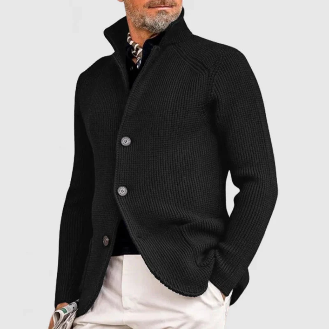 Mikkel | Cardigan med høj krave