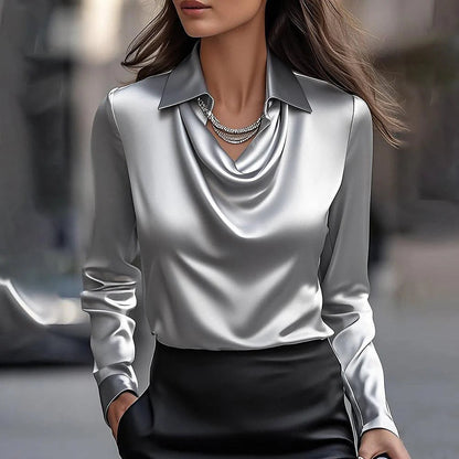 Alberte-Marie | Elegant bluse med glans