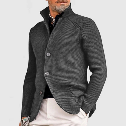Mikkel | Cardigan med høj krave