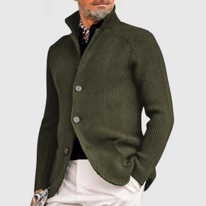Mikkel | Cardigan med høj krave