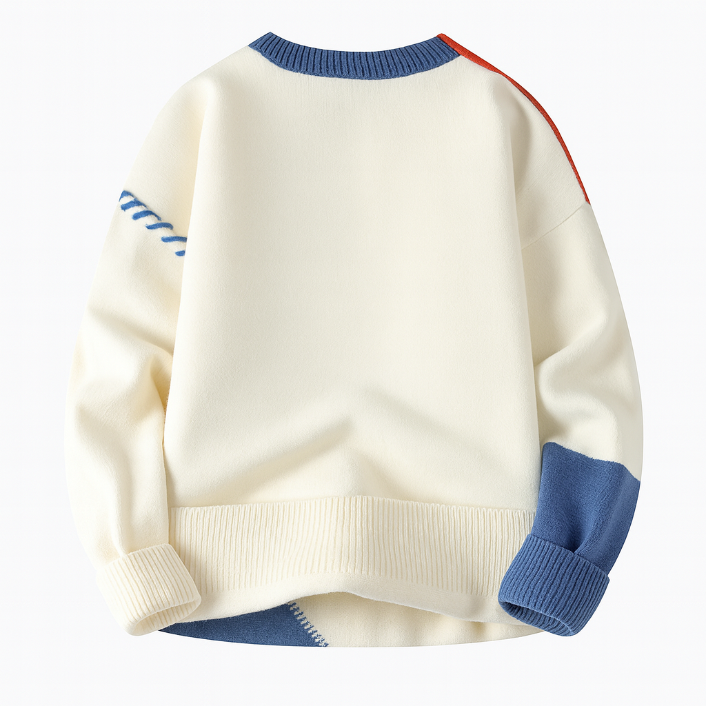 Silas | Sweater i patchwork