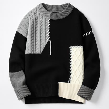 Silas | Sweater i patchwork