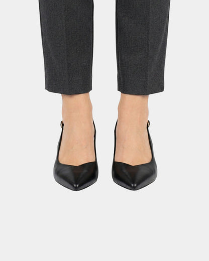 Tine-Marie | Elegante slingback-pumps med tynd hæl