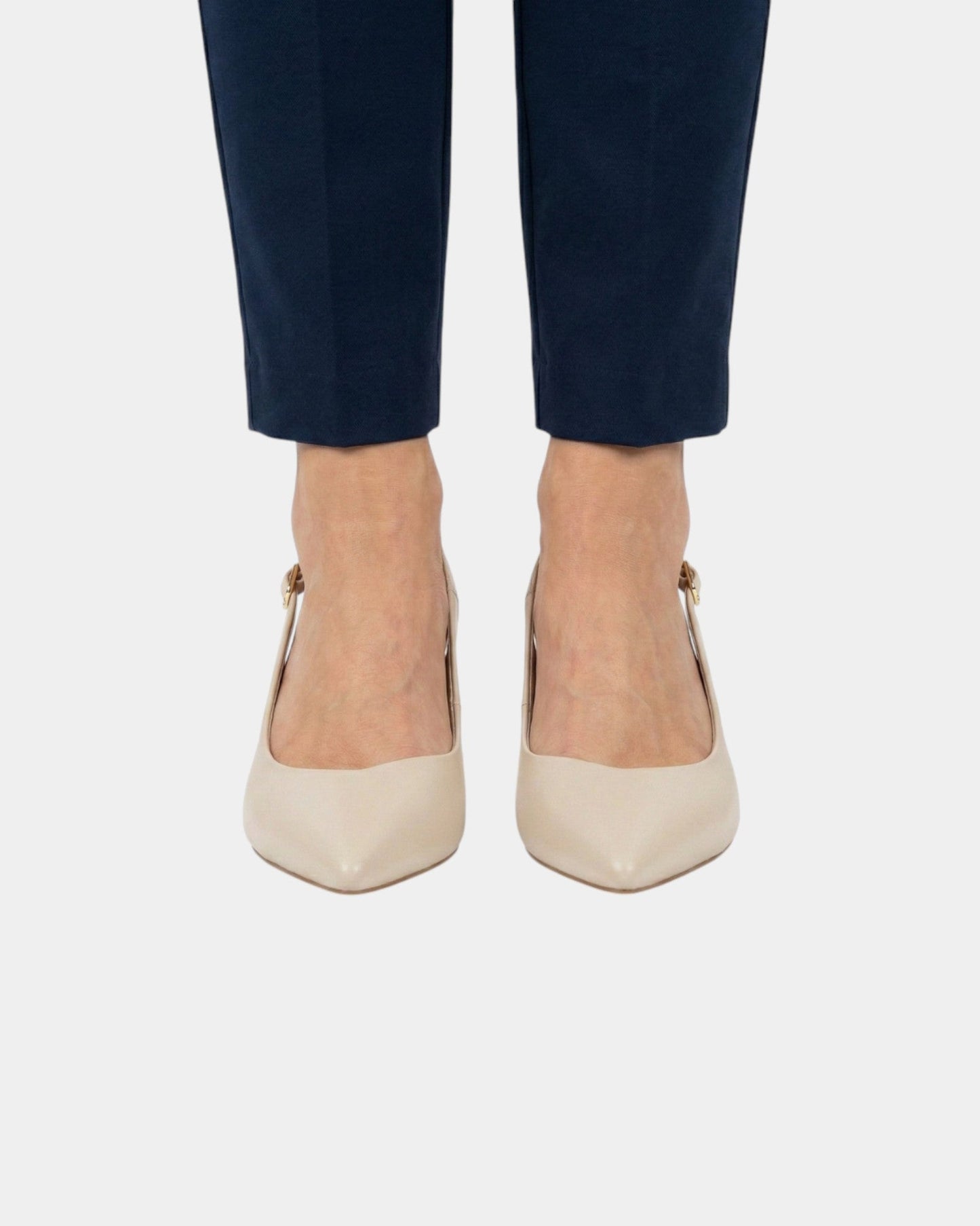 Tine-Marie | Elegante slingback-pumps med tynd hæl