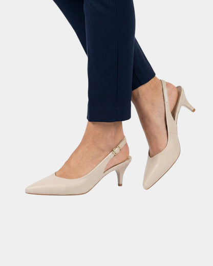 Tine-Marie | Elegante slingback-pumps med tynd hæl