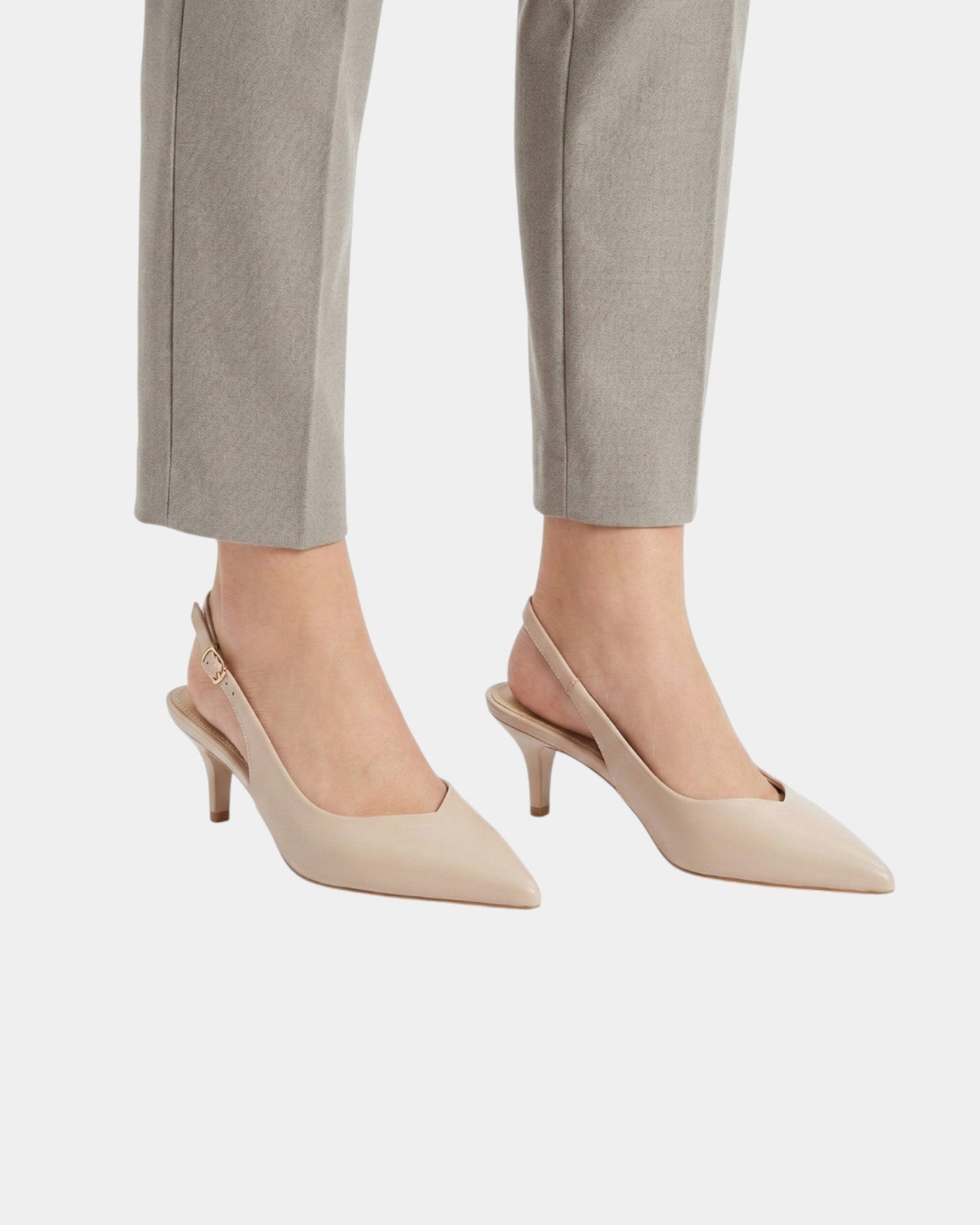 Tine-Marie | Elegante slingback-pumps med tynd hæl