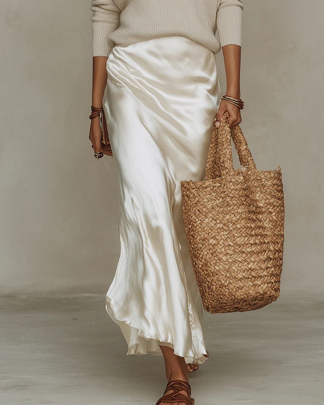 Benthe | Elegant midikjole i satin