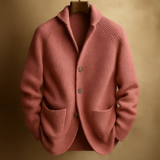 Aksel | Ribstrikket cardigan med knapper