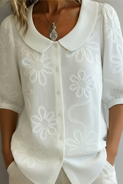 Gunda | Elegant bluse med blomsterprint
