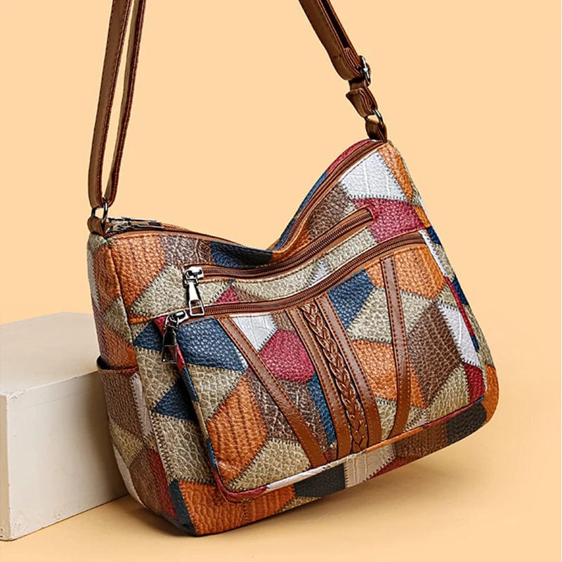 Solara | Kunstnerisk håndtaske i patchwork