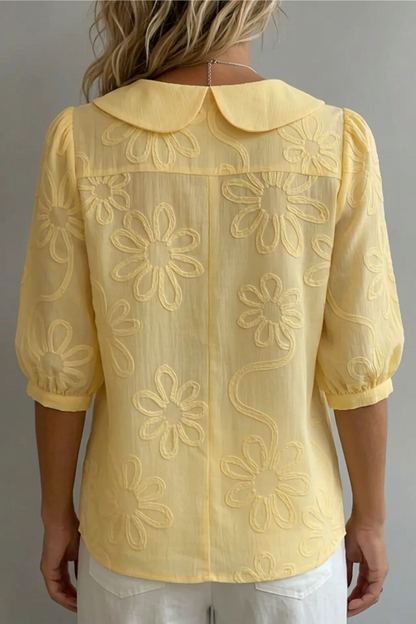 Gunda | Elegant bluse med blomsterprint