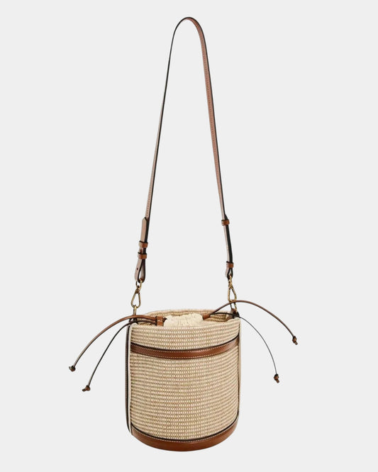 Charlotta | Bucket bag i strikoptik