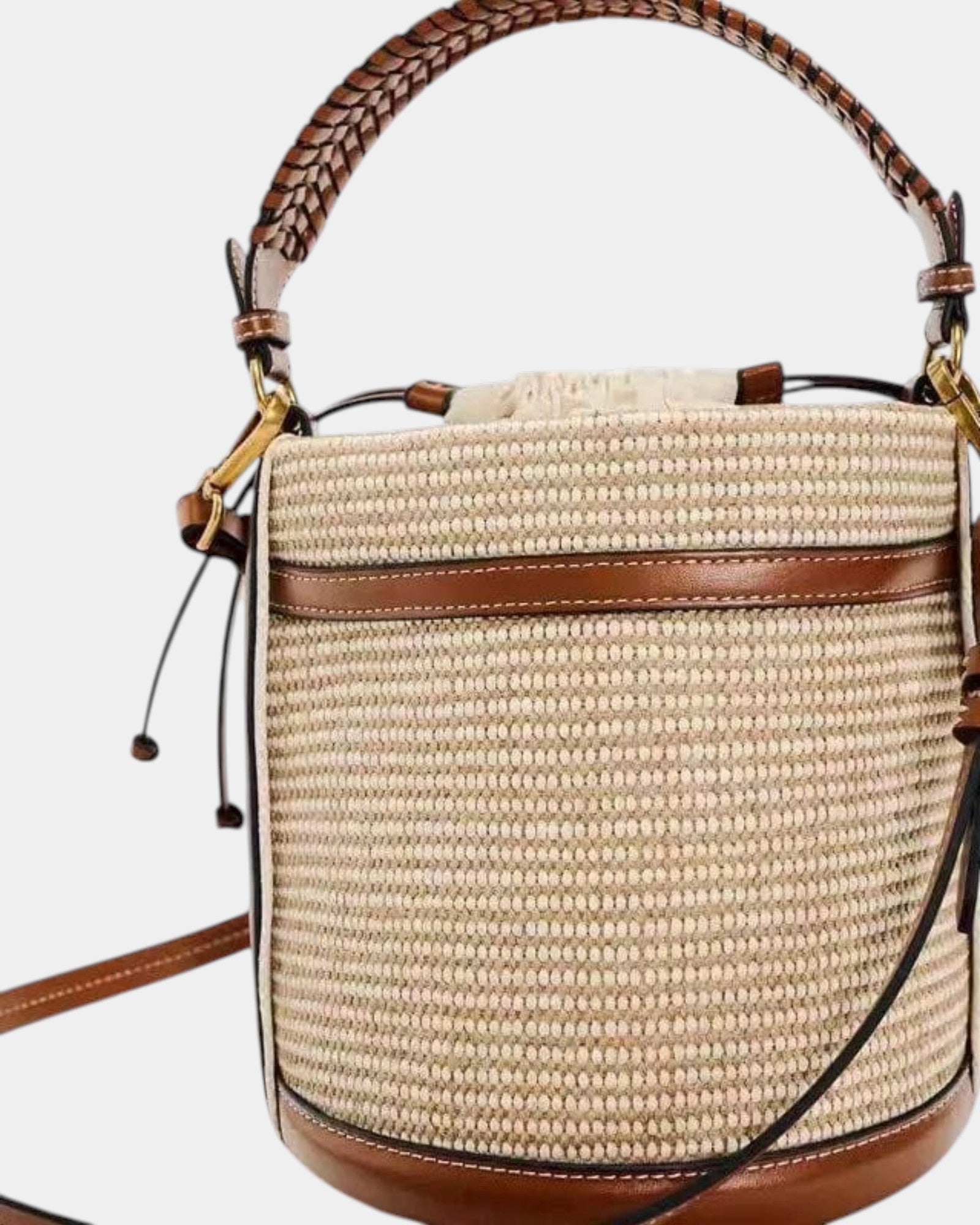 Charlotta | Bucket bag i strikoptik
