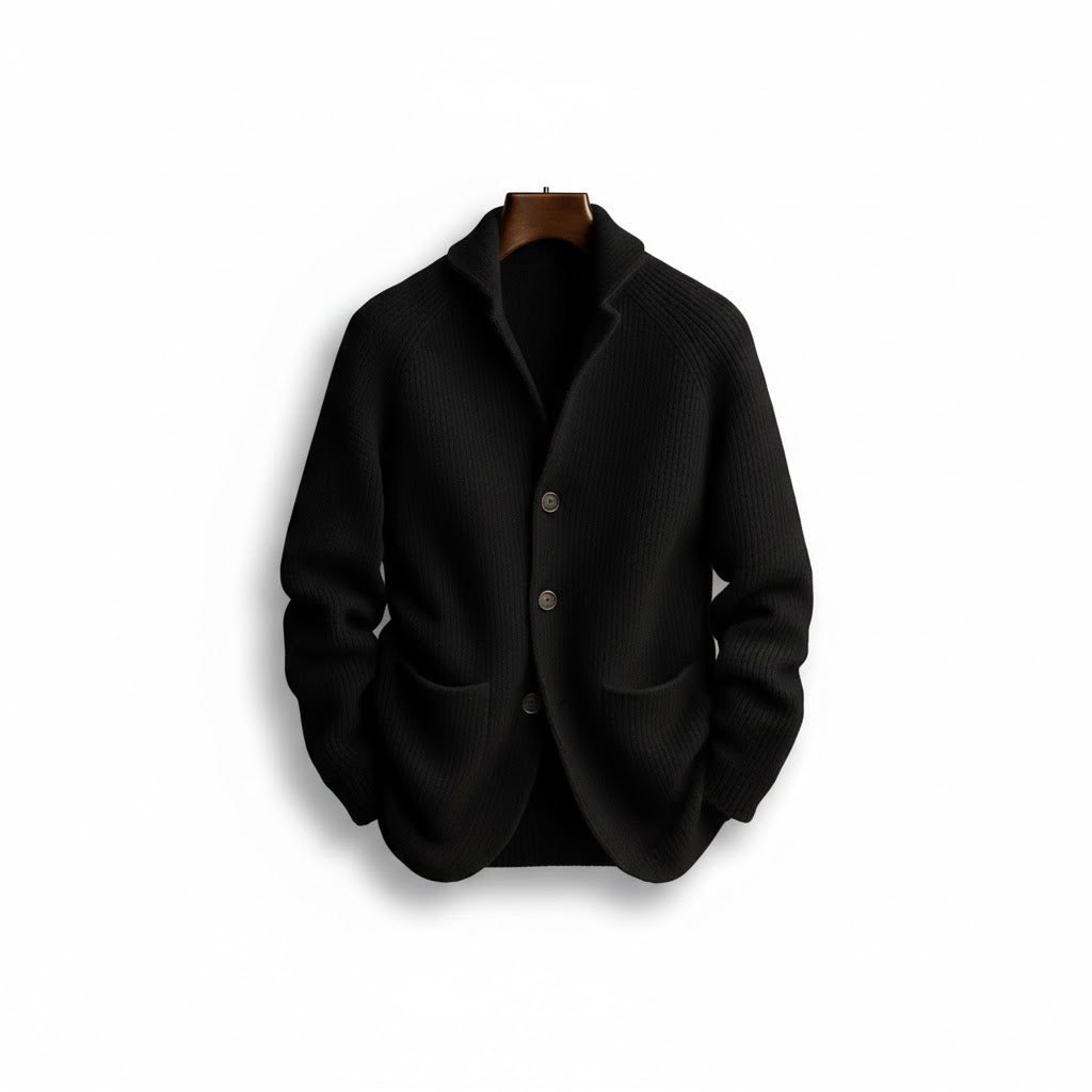 Aksel | Ribstrikket cardigan med knapper